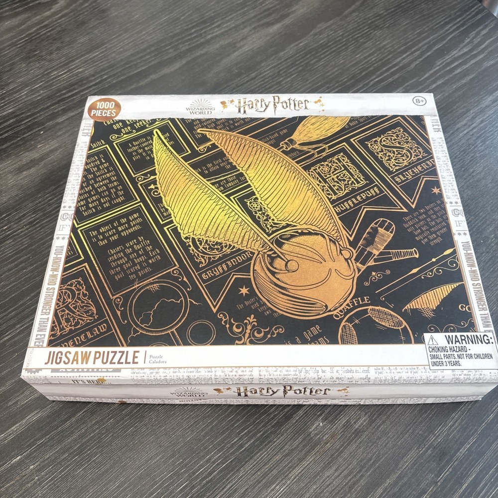 Harry Potter Golden Snitch 100 Piece Jigsaw Puzzle In Tin/ Sealed In Tin, Unique
